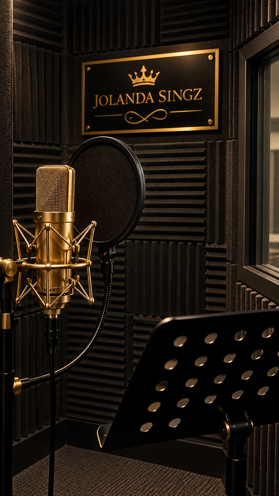 Jolanda Singz vocal booth